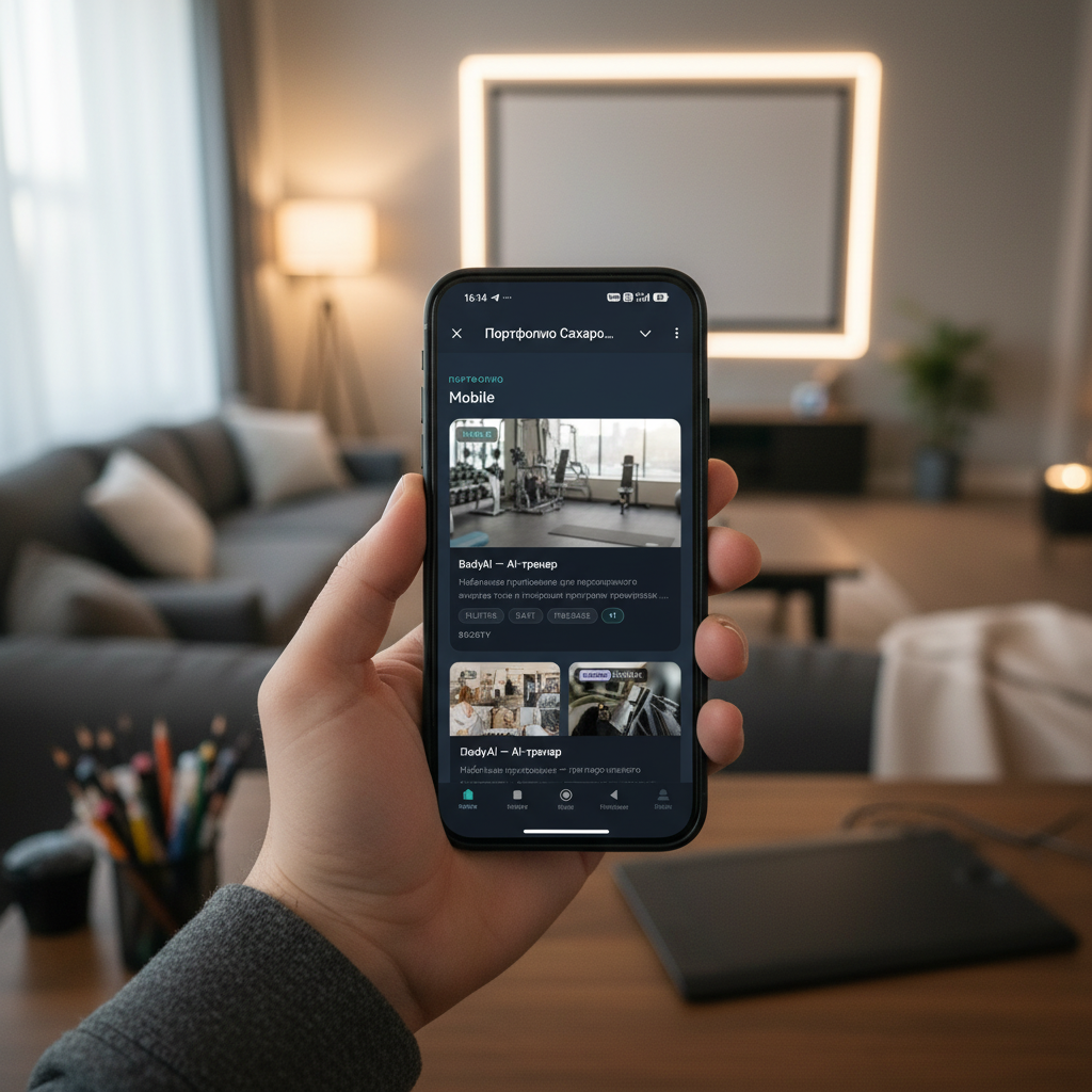 Telegram Mini App — Портфолио